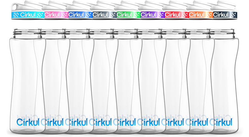 Custom 22oz. Plastic Bottle & Comfort Grip Lid vj36v 7suuq hz7bd 9dgt8